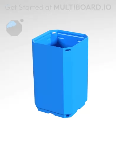 1x1x1.5 CU - Simple Walls - Multibin Shell