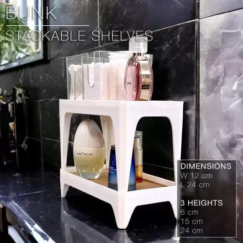 BUNK | Stackable shelves for bathroom & kitchen