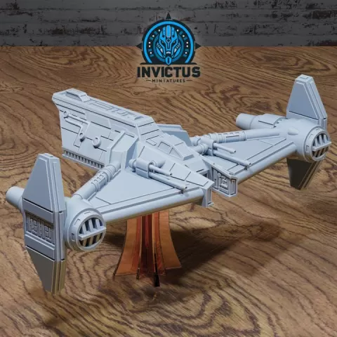 Quarrel Ship / Star Battle Vehicle / Space Ship / Cosmic Skyship / Air Battleship / Flying War Machine / Galaxy Jet Fighter / Sci-Fi Encounter by Epic-Miniatures