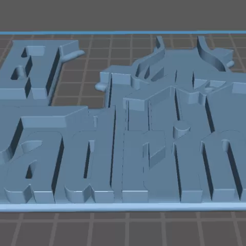Lettering of "EL PADRINO" logo in Spanish for resin or filament