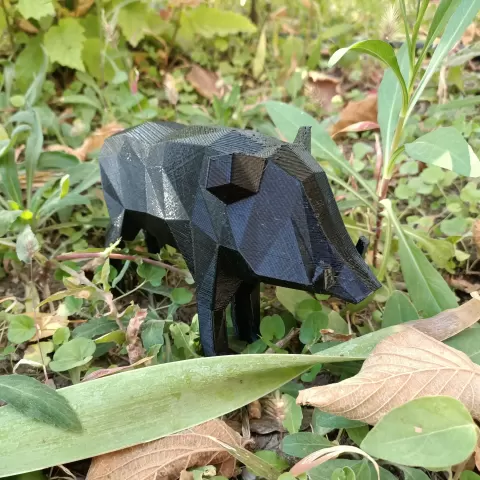 Low poly Wild Boar - Perplex3D