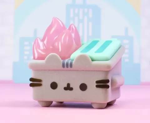 The Pusheen x Dumpster Fire Fan Art Toy - ArtToyCollector