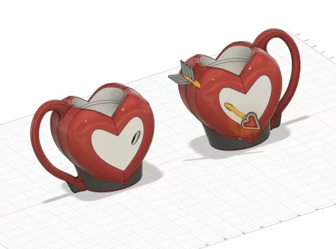 Valentine's Heart Can Cup - Cupid's Arrow in a 12oz Can Koozie!