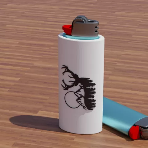Deer Bic Lighter Case