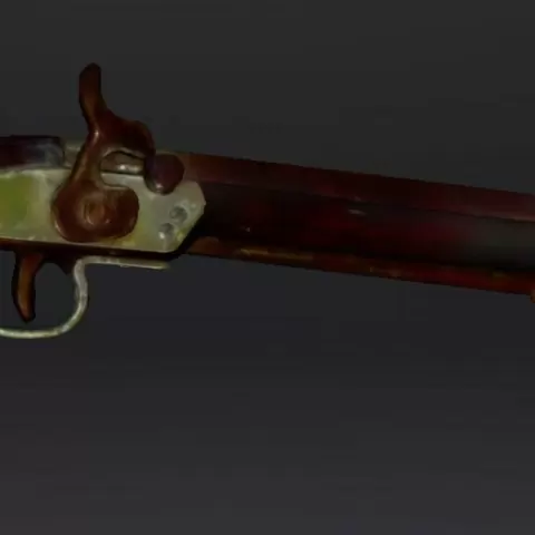Muzzleloader pistol 3D scan