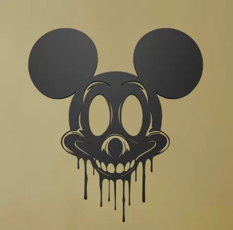 Horror Mickey Mouse Wall Art - Ri0m0