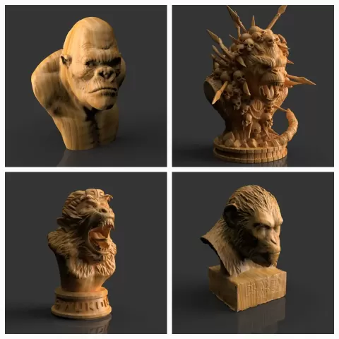 Gorilla, King Kong, Planet of the Apes, Wukong - Ha333aP