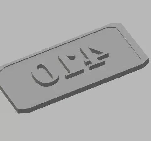 FHW: 410 Name Plate