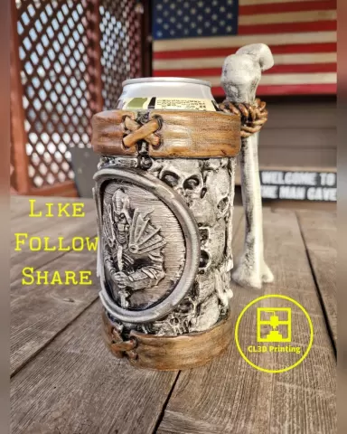 Necromancer - Bone Stack Can Koozie