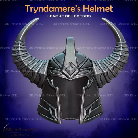Tryndamere Helmet Cosplay League of Legends - STL File - 3D Print Store STL