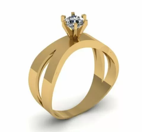 engagement ring 3d printable model