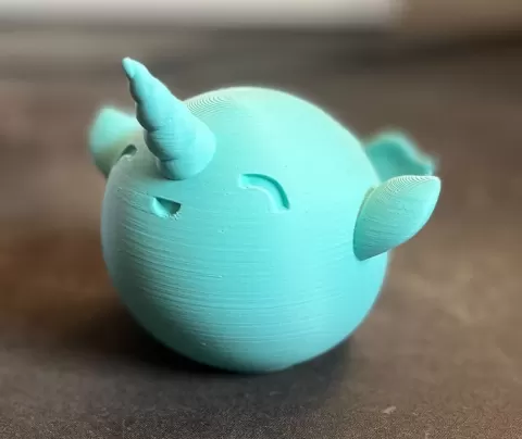 Cute Narwhal Toy and Ringholder