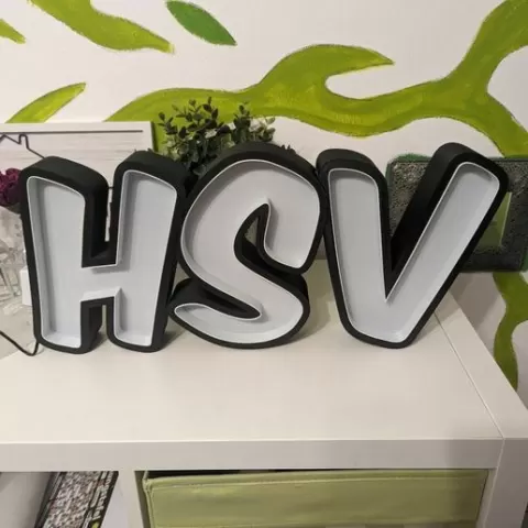 HSV LED lettering