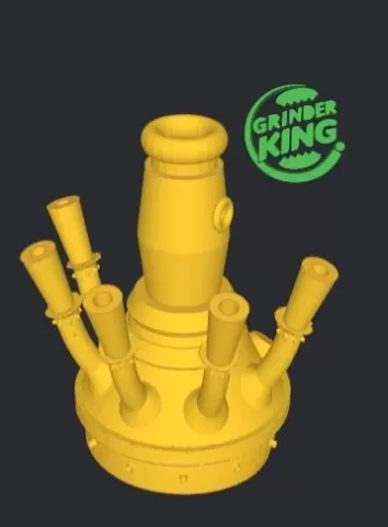 BONG SUPERBONG PORTA PORROS X5 TUKERO-5 GRINDERKING 180X160X200 MM GRINDERKING .EASY PRINT. PRINTING ON SITE WITHOUT SUPPORTS.