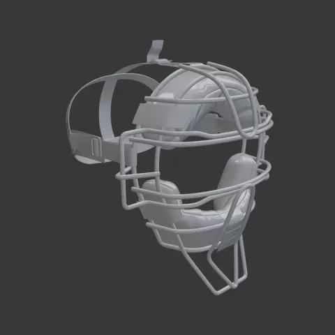 Baseball Catcher’s Face Mask – Sports Gear Cosplay & Display | 3D Printable STL by Siddique