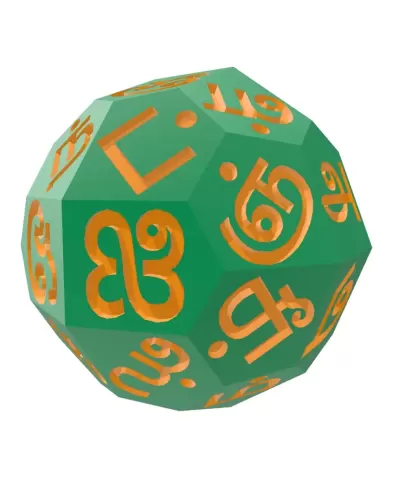 Tamil Alphabet d36 Polyhedral Die