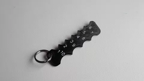 Keychain Fillet Gauge
