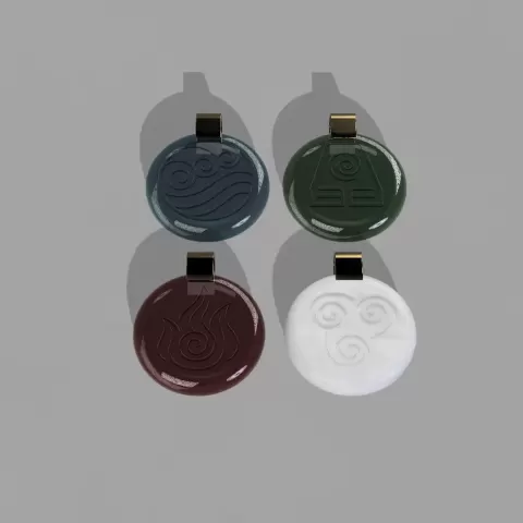 Element Necklace - Avatar the Last Airbender/Legend Of Korra - 3D Titi
