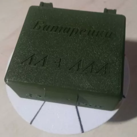 AA and AAA battery storage box (large)