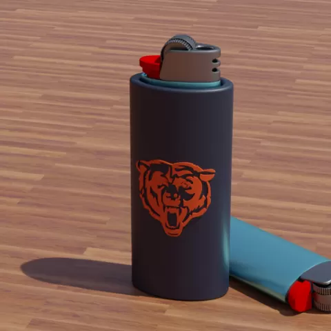 Chicago Bears Bic Lighter Case