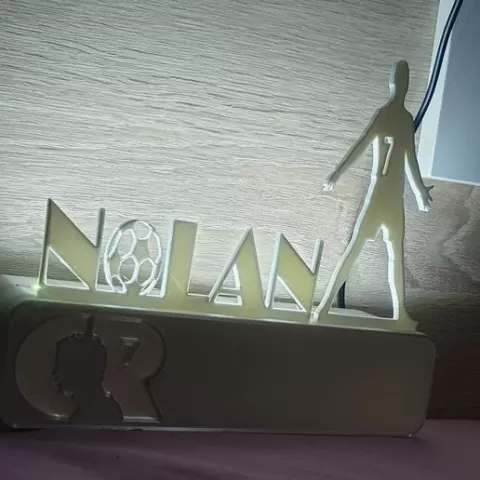 CR7 Led bedside lamp, customizable