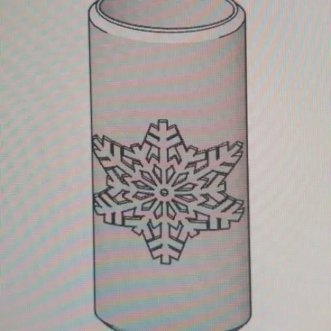 Bic Lighter Case Snowflake