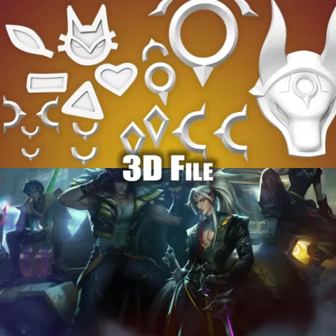 Yone Heartsteel Accessories League of Legends STL files