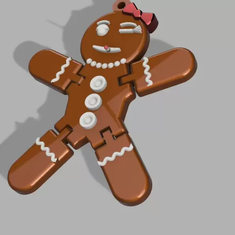 ARTICULATED, GINGERBREAD, MAN, WOMAN, PRINT IN PLACE, "DRUNK WOMEN"