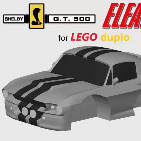 Lego Duplo x Ford Shelby Mustang GT500 'Eleanor' - The Kit Card Guy