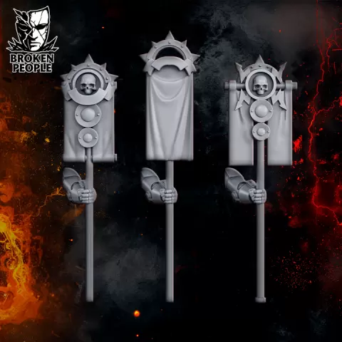Millennium Wars Bits and Flags by Broken People