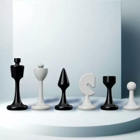 Elegant Chess Set - 3D Printable Collection