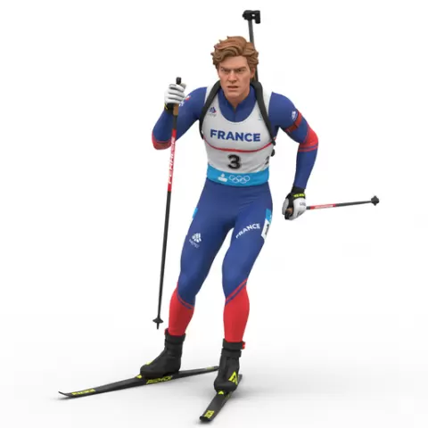 Martin Fourcade Olympic athletes, olympic, olympics, athlete, sport, games, champion, medal, gold, silver, bronze, competition, training, performance, elite, fitness, action, dynamic, figurine, stl, collectible