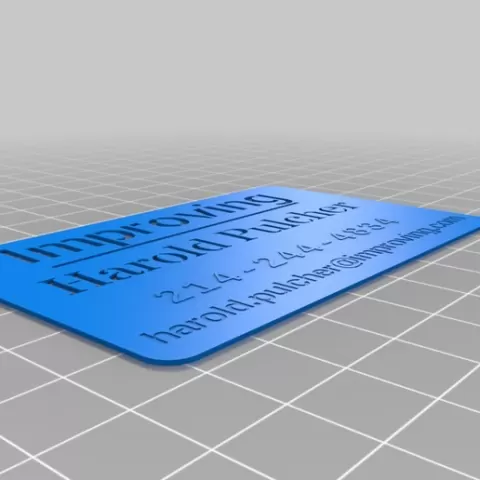 Harold Improving Business Card