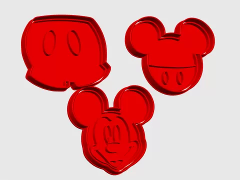 Cortantes de galletitas Mickey Mouse - Varios