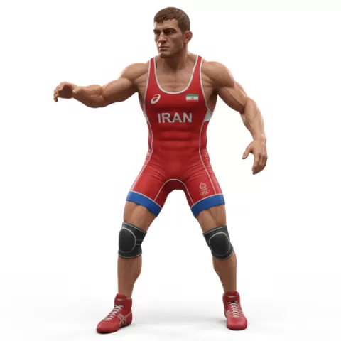 Hassan Yazdani Olympic athletes, olympic, olympics, athlete, sport, games, champion, medal, gold, silver, bronze, competition, training, performance, elite, fitness, action, dynamic, figurine, stl, collectible