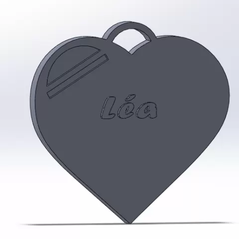 key ring heart léa