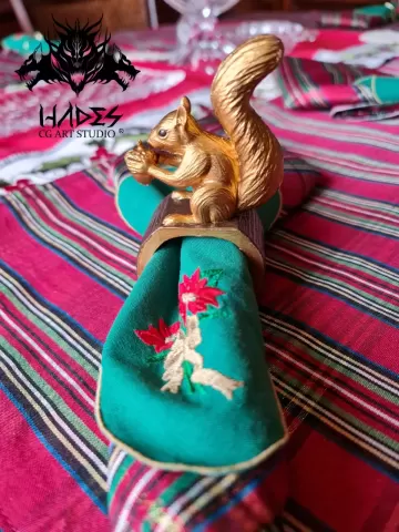 SQUIRREL NAPKIN RINGS - Hades Studio