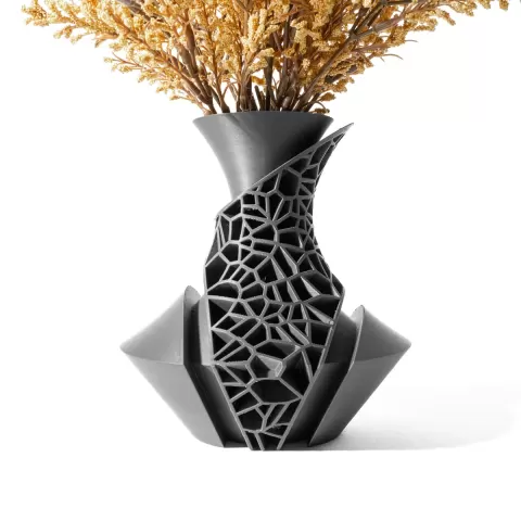 The Vori Vase, Modern and Unique Home Decor for Dried and Preserved Flower Arrangement | STL File