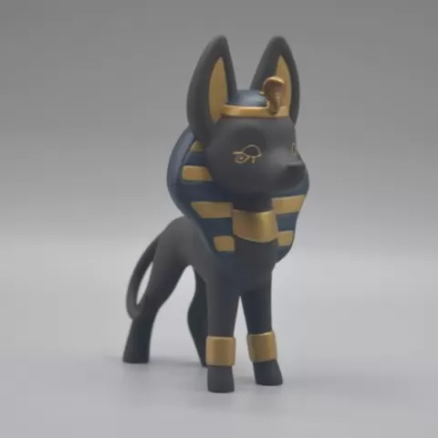 Chibi and cute Anubis - STL