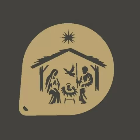 3 Nativity Stencils a Christmas