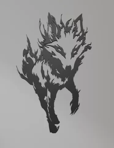 Fire Fox Wall Art - Ri0m0