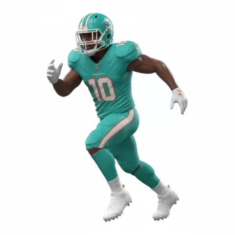Tyreek Hill NFL players, nfl, football, player, athlete, sport, american, touchdown, pass, tackle, quarterback, helmet, pads, field, game, action, dynamic, figurine, model, stl, collectible