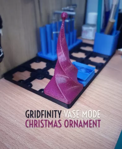 Gridfinity Vase Mode Christmas Ornament