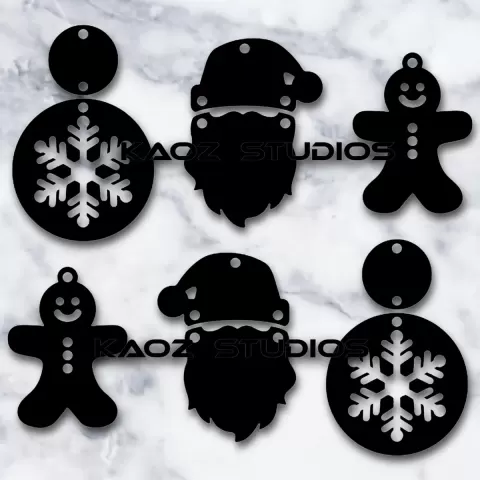 gingerbread earring bundle.stl