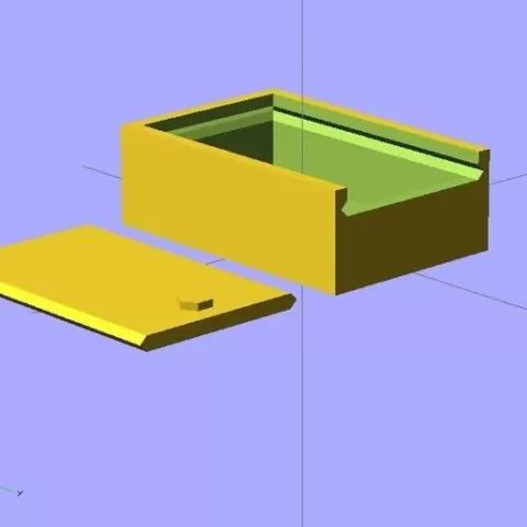 Parametric slide lid box