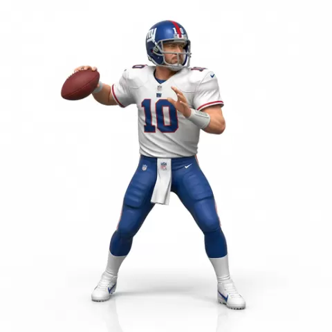 Eli Manning NFL players, nfl, football, player, athlete, sport, american, touchdown, pass, tackle, quarterback, helmet, pads, field, game, action, dynamic, figurine, model, stl, collectible