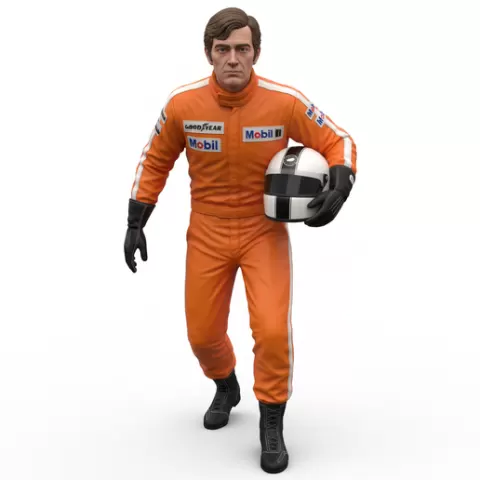 Bruce McLaren Formula 1 driver, f1, formula1, racing, driver, motorsport, race, speed, fast, car, circuit, track, grandprix, pitstop, helmet, aero, performance, action, dynamic, figurine, collectible