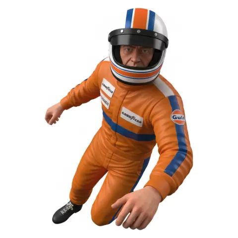 Denny Hulme Formula 1 driver, f1, formula1, racing, driver, motorsport, race, speed, fast, car, circuit, track, grandprix, pitstop, helmet, aero, performance, action, dynamic, figurine, collectible