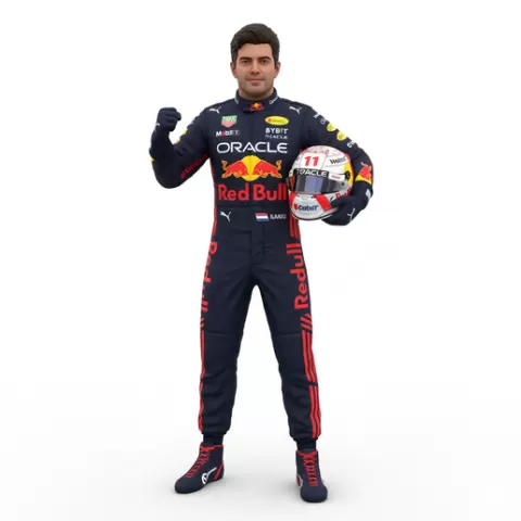 Sergio Perez Formula 1 driver, f1, formula1, racing, driver, motorsport, race, speed, fast, car, circuit, track, grandprix, pitstop, helmet, aero, performance, action, dynamic, figurine, collectible