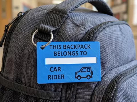 Car rider tag